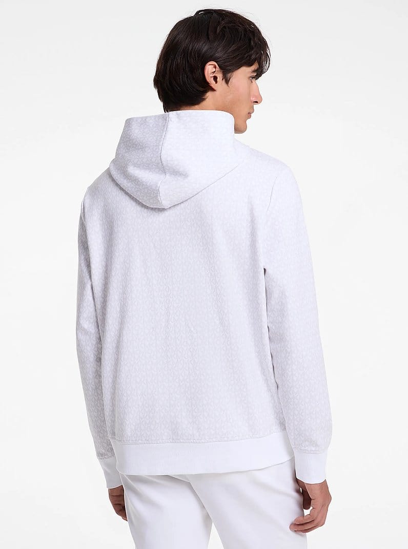 Signature Logo Cotton Blend Hoodie