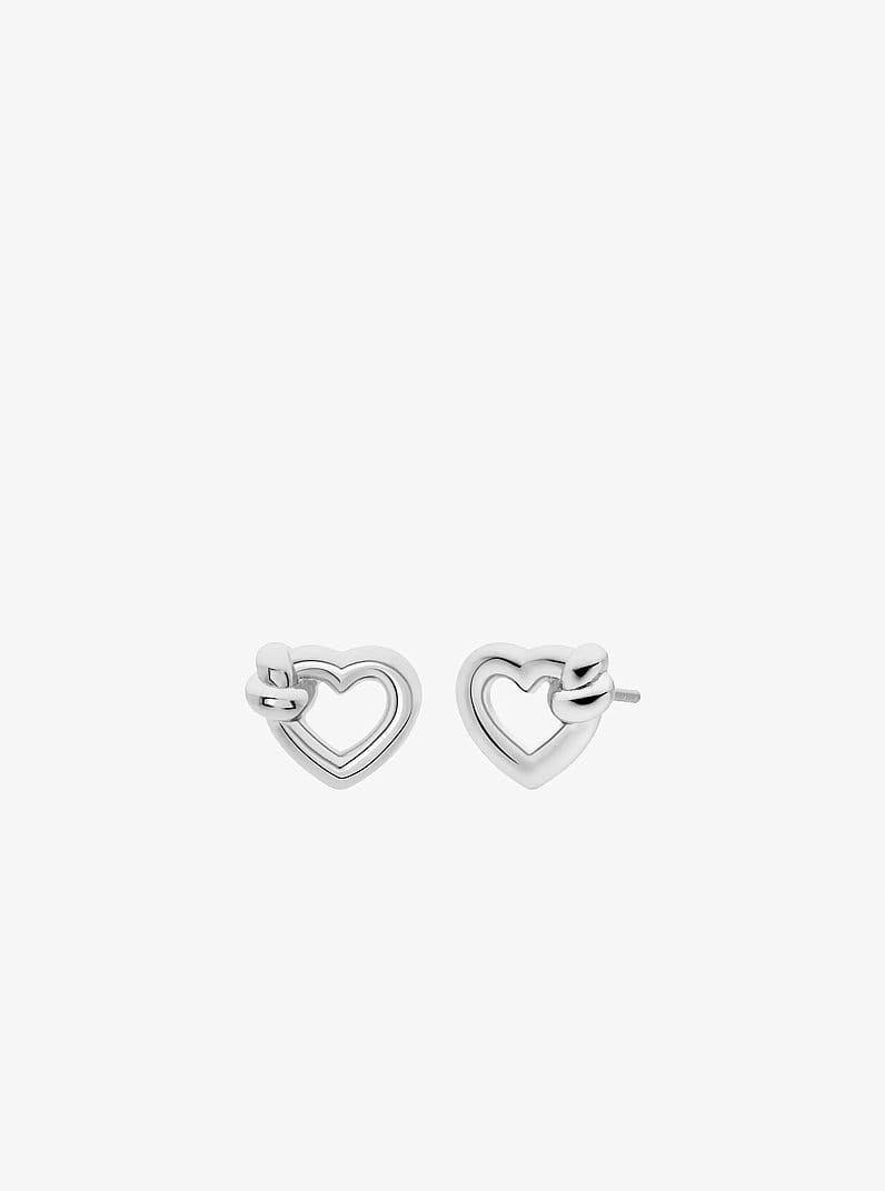 Knotted Heart Necklace and Earrings Gift Set