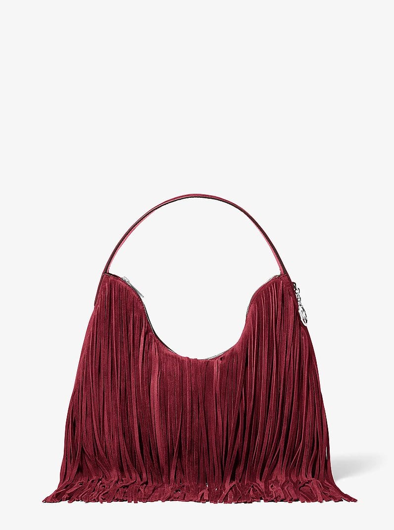 Nayla Medium Fringed Hobo Shoulder Bag