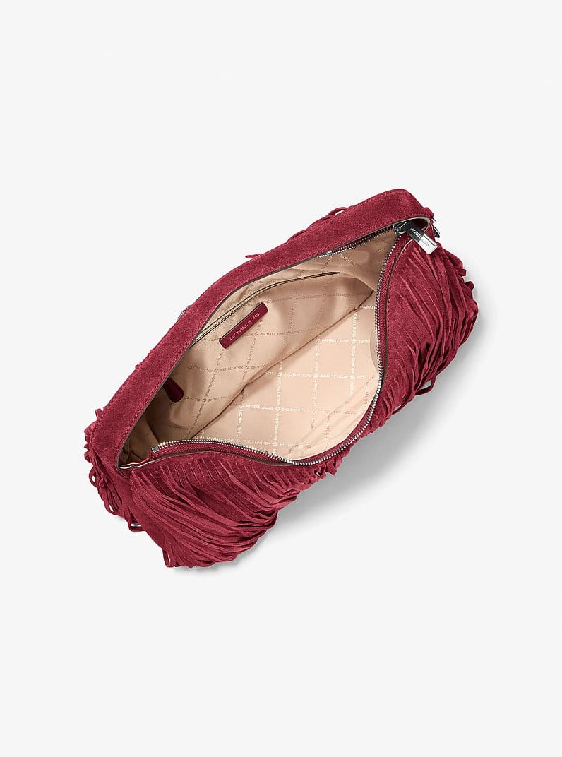 Nayla Medium Fringed Hobo Shoulder Bag