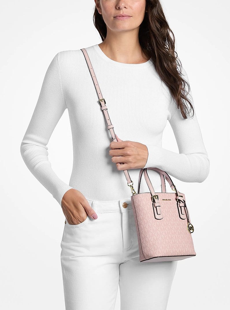 Voyager Extra-Small Signature Logo Convertible Crossbody Bag