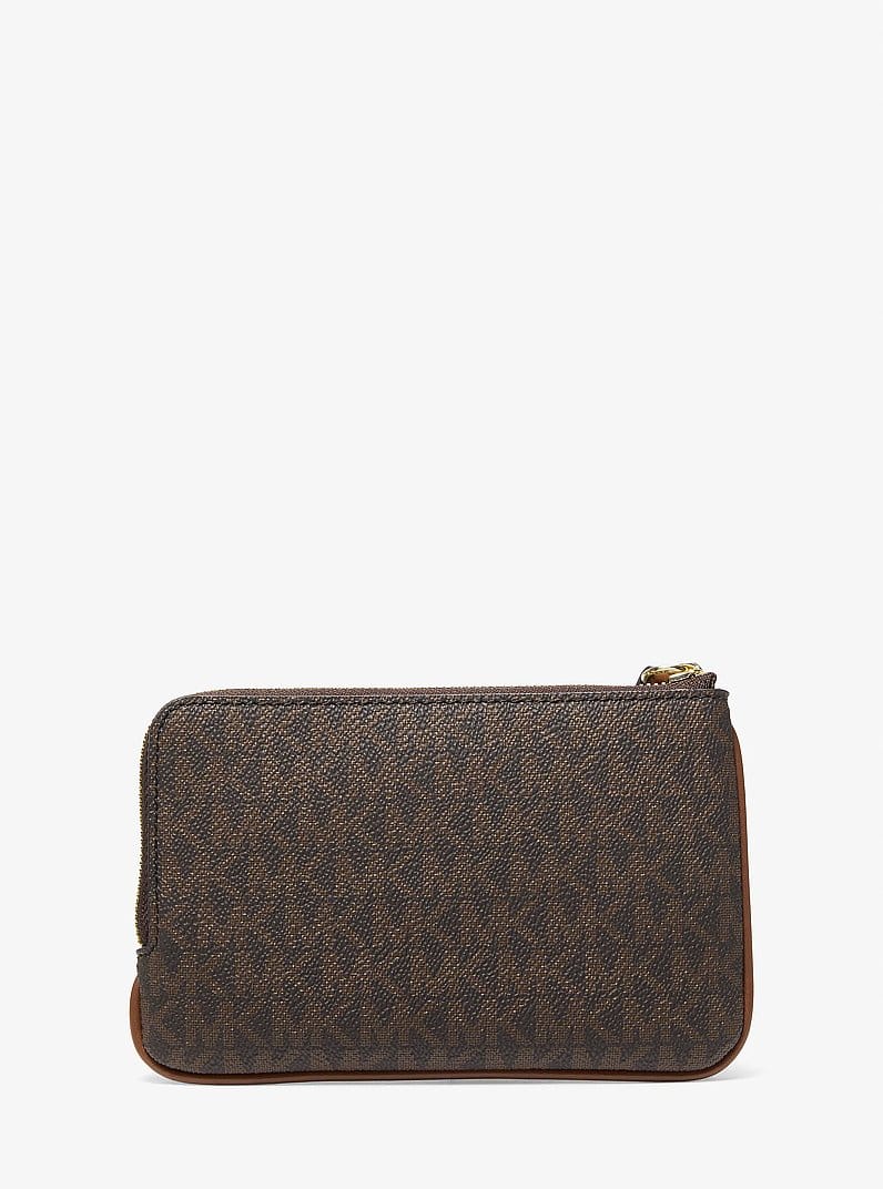 Jet Set Travel Small Signature Logo Wristlet