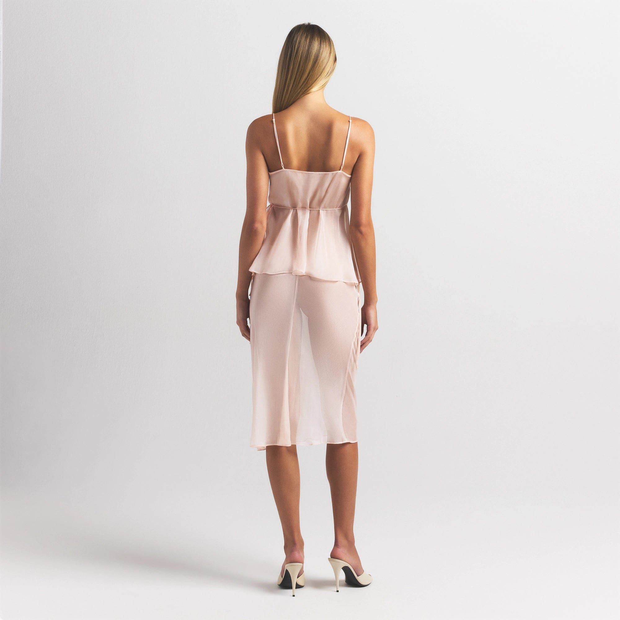 Skims Romance Tie Side Midi Skirt