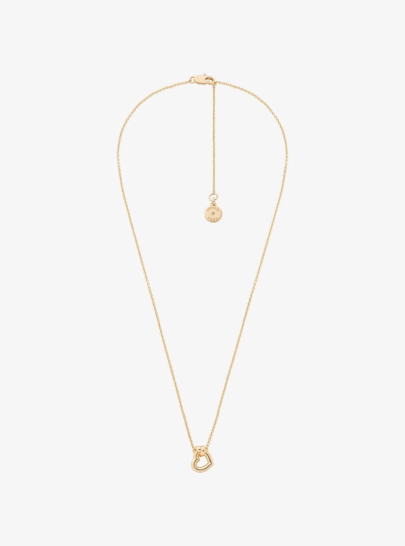 Knotted Heart Necklace and Earrings Gift Set