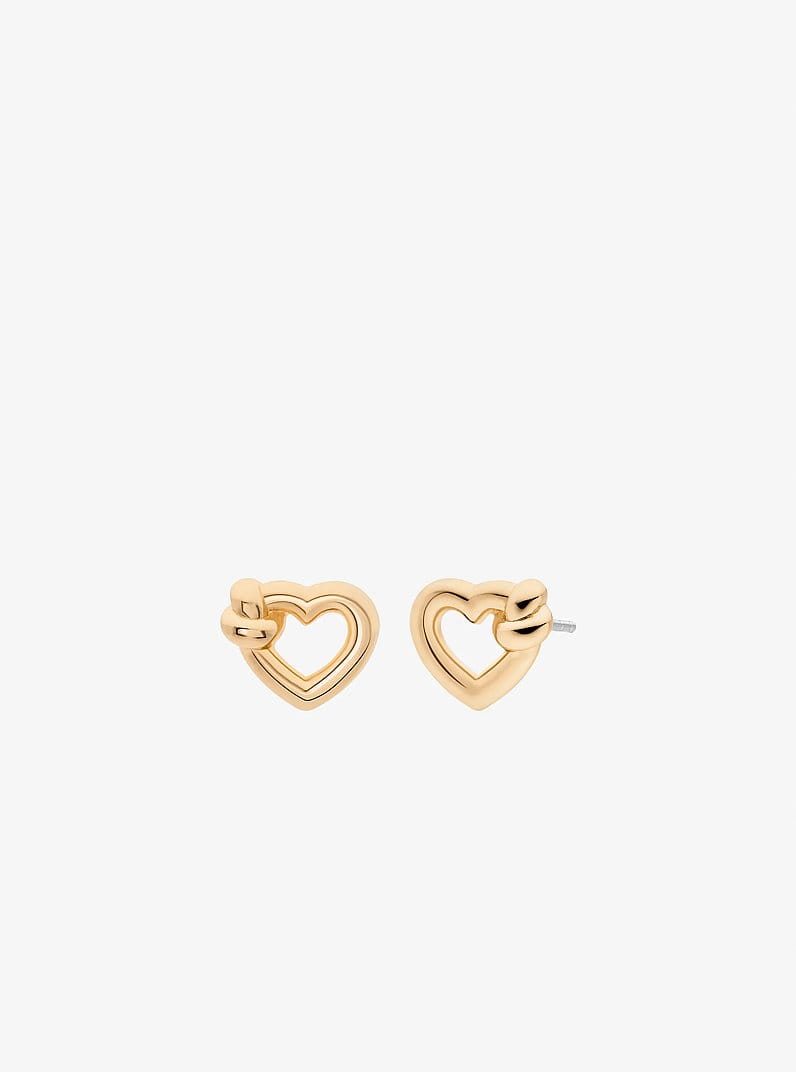 Knotted Heart Necklace and Earrings Gift Set
