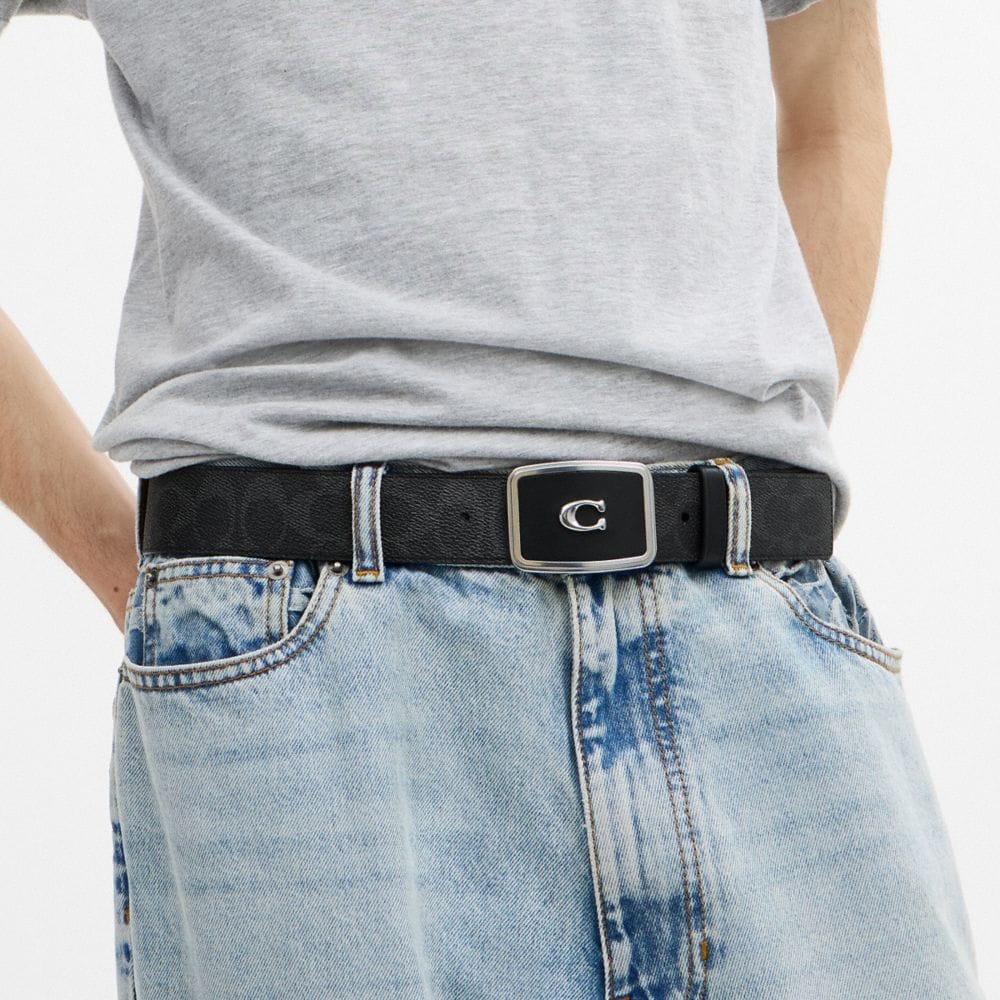 Signature Plaque Buckle Belt, 38 Mm