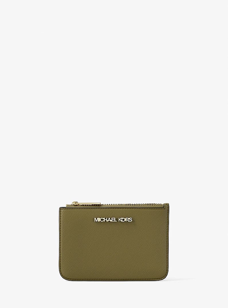 Jet Set Travel Small Saffiano Leather Coin Pouch