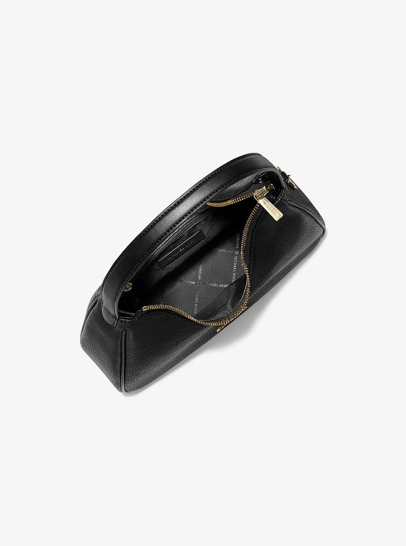 Nayla Small Pebbled Leather Hobo Shoulder Bag