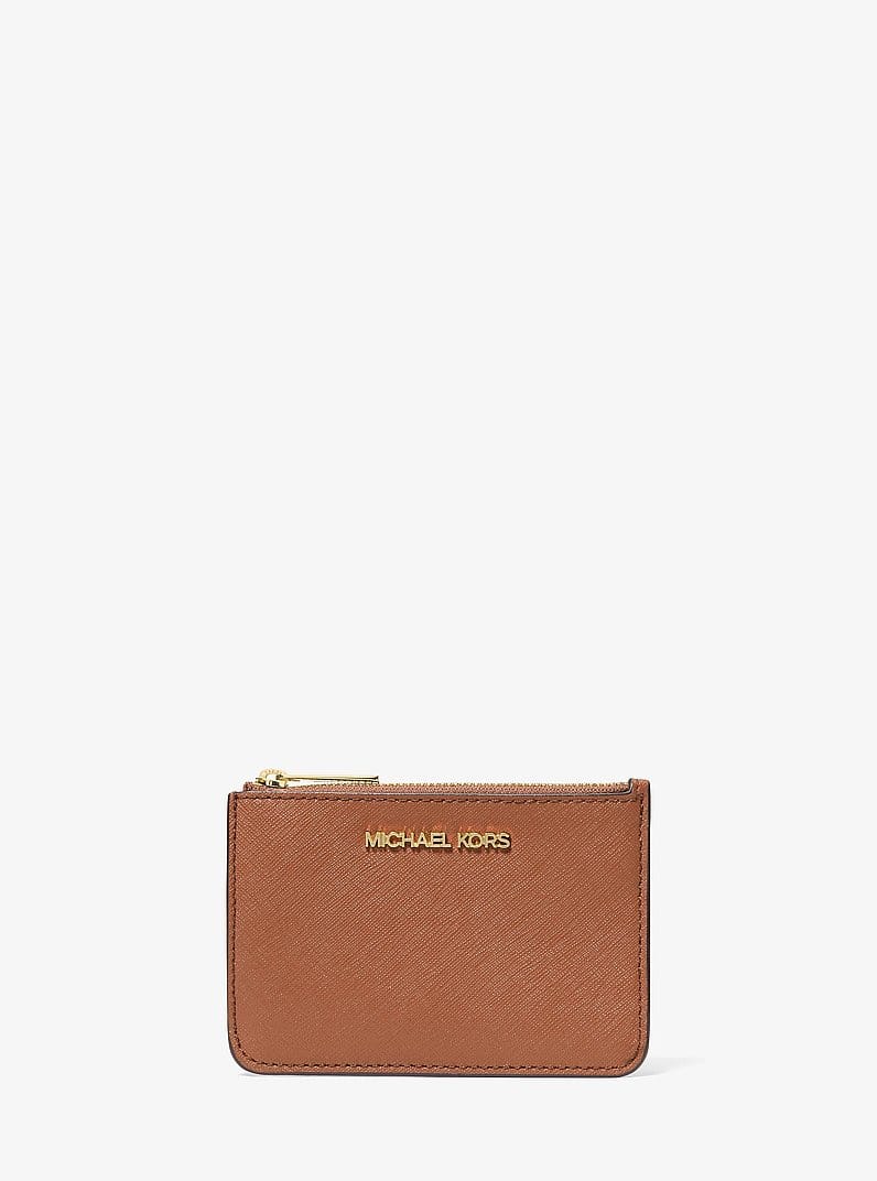 Jet Set Travel Small Saffiano Leather Coin Pouch