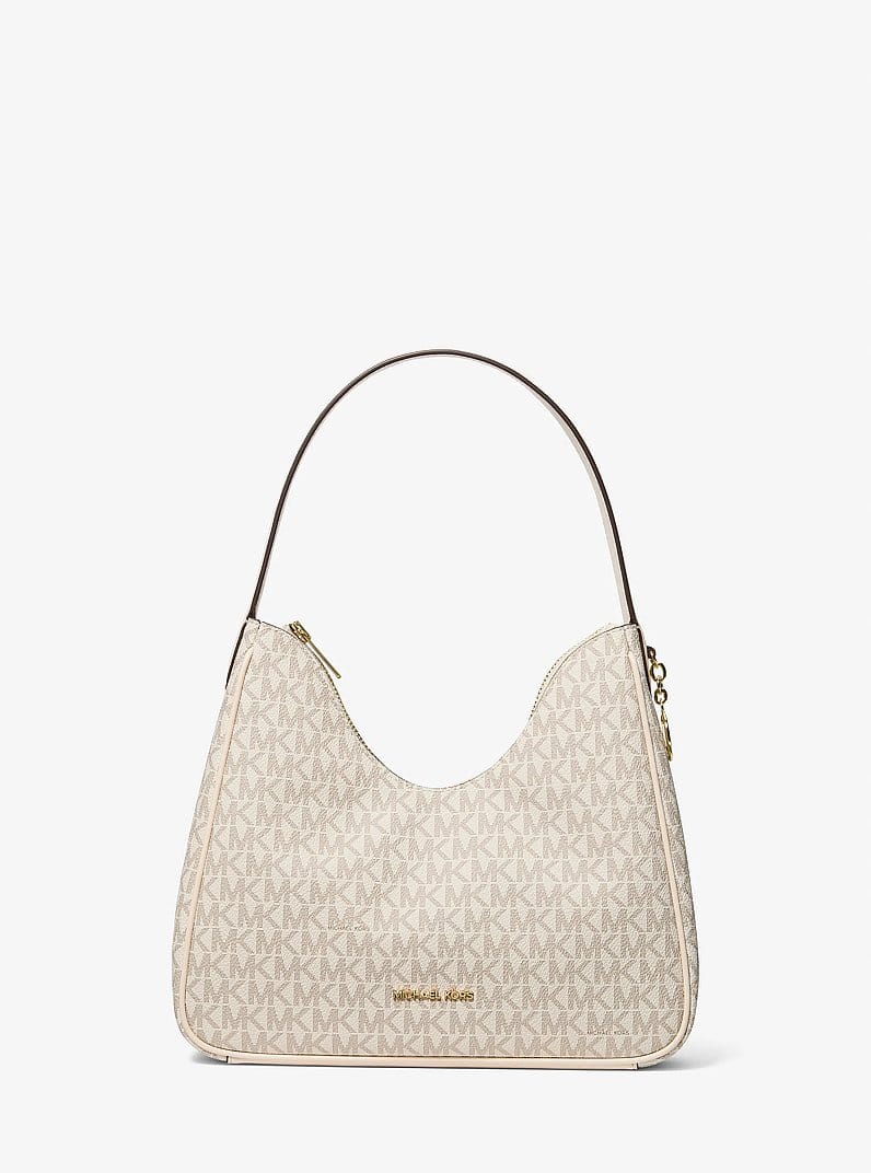 Nayla Small Signature Logo Hobo Shoulder Bag
