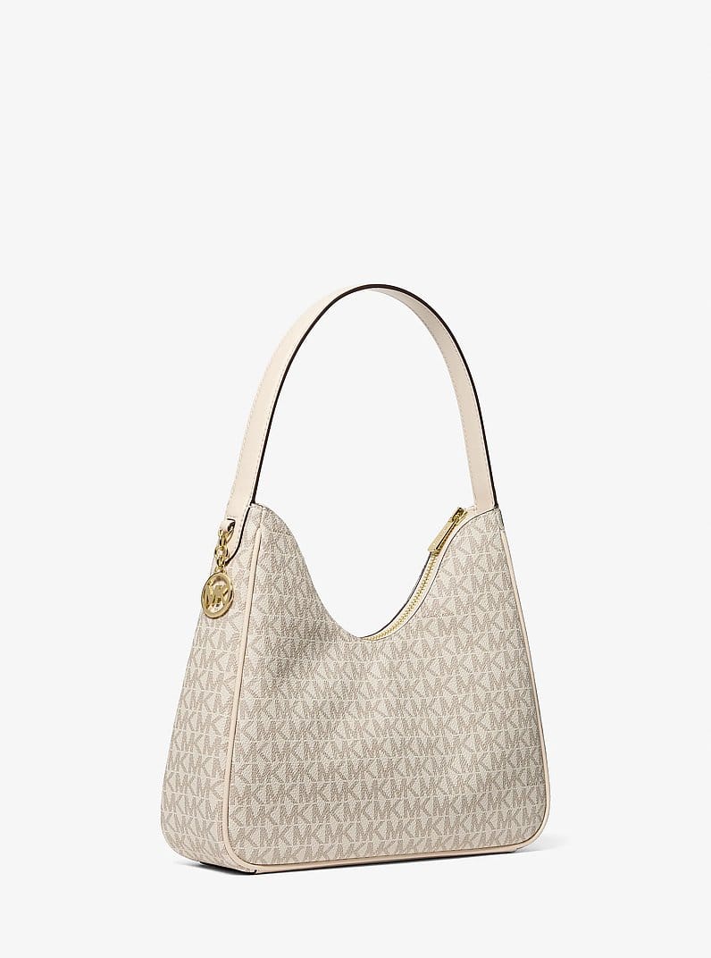 Nayla Small Signature Logo Hobo Shoulder Bag