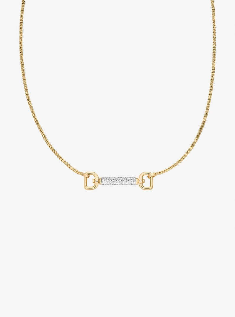Pavé Horsebit Necklace