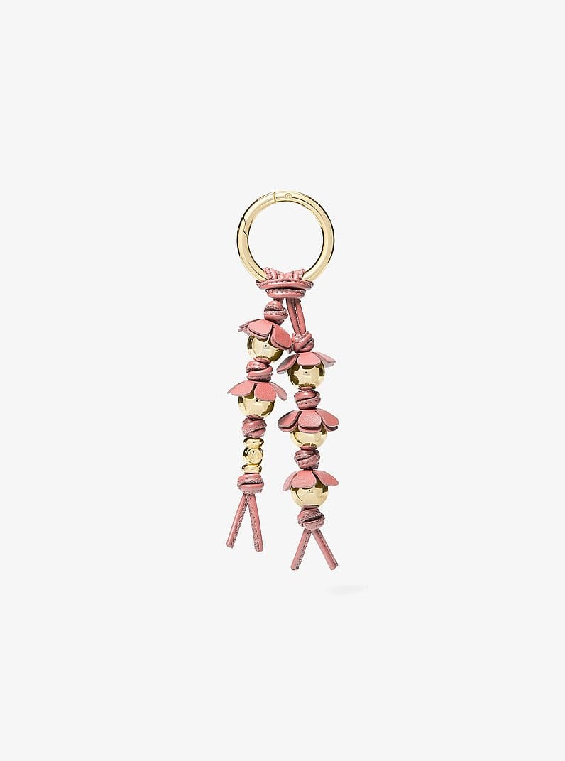 Embellished Floral Bag Charm