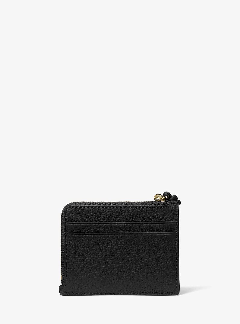 Jet Set Small Pebbled Leather Card Case Wristlet