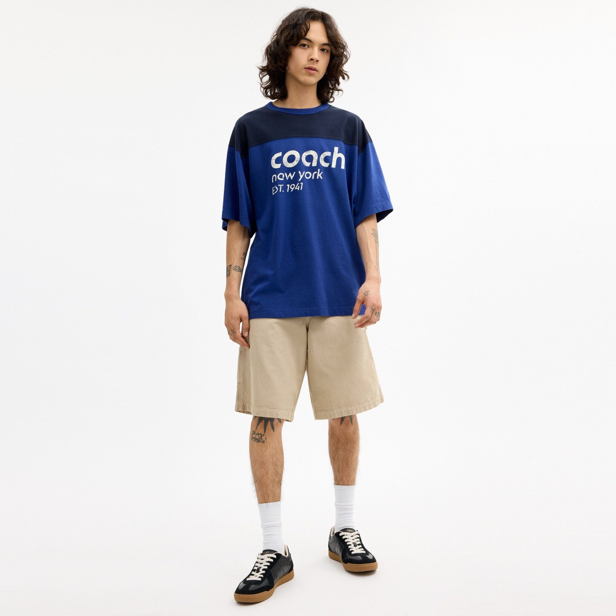 Color Blocked T-Shirt In Organic Cotton