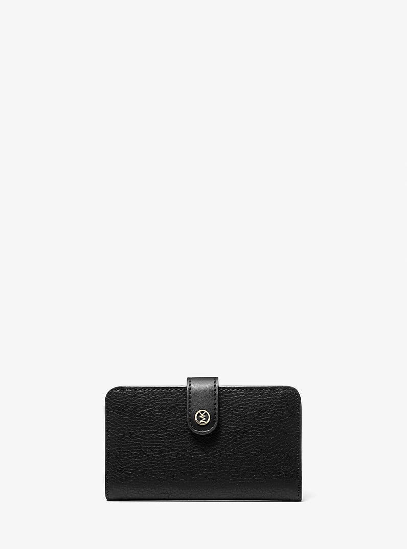 Jet Set Travel Medium Pebbled Leather Billfold Wallet