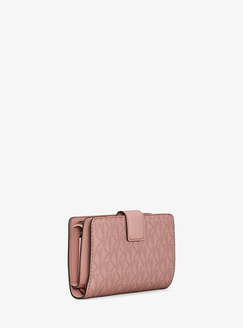 Jet Set Medium Signature Logo Bi-Fold Wallet
