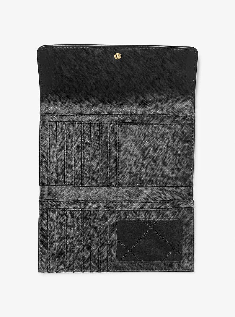 Jet Set Travel Crossgrain Leather Tri-Fold Wallet