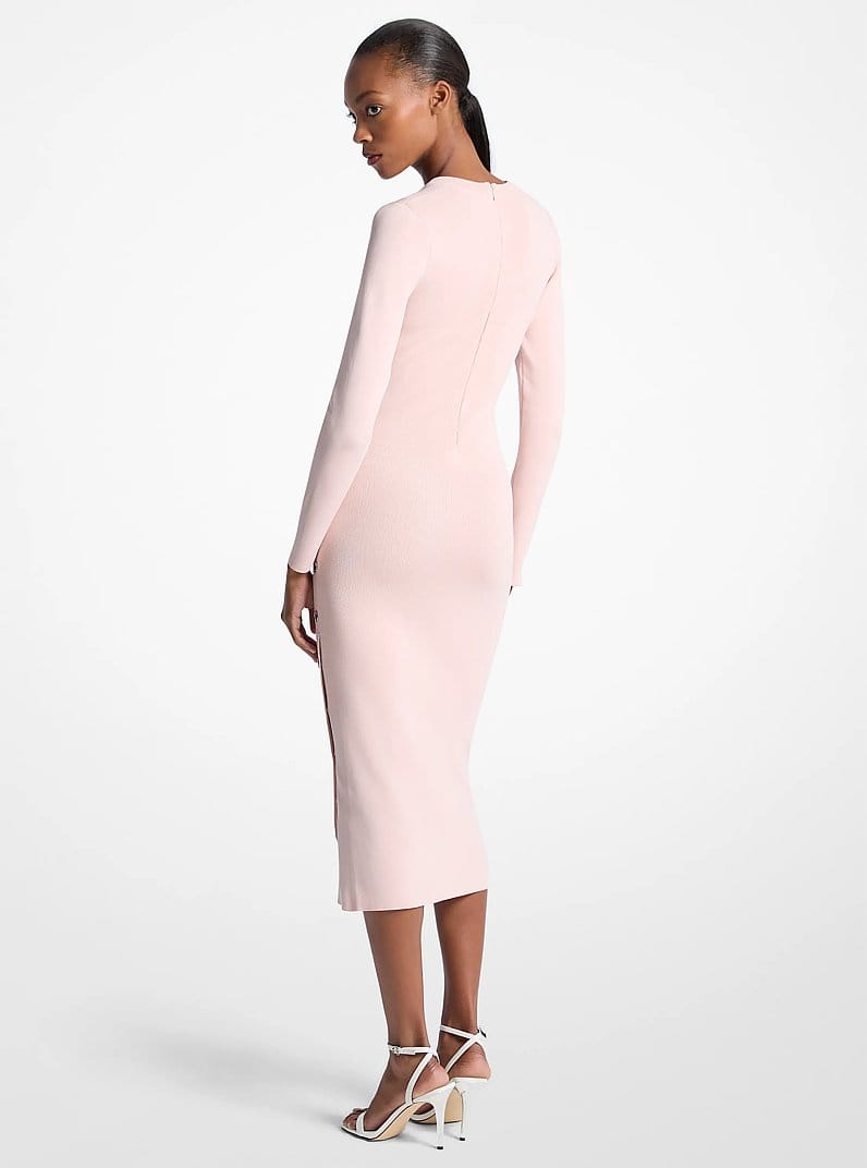 Viscose Blend Snap Dress