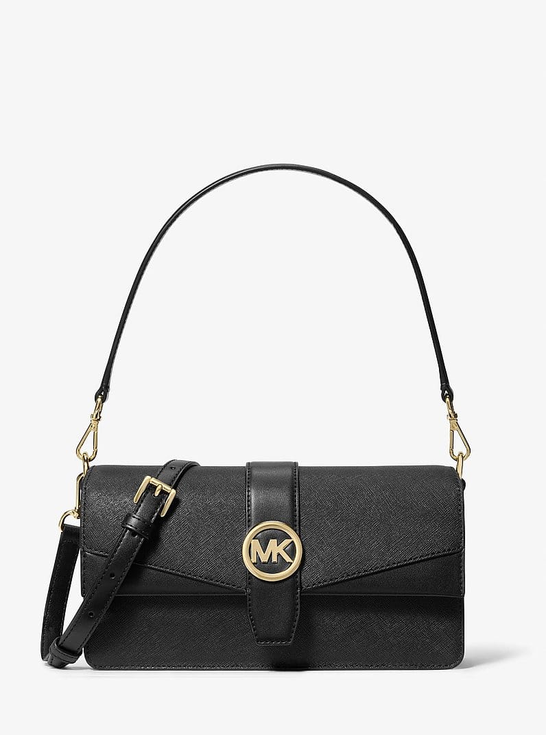 Greenwich Medium Saffiano Leather Shoulder Bag
