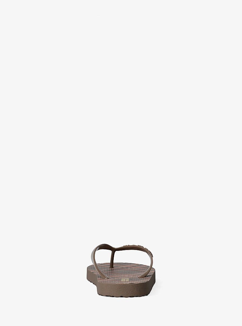 Plaid Print Flip Flop