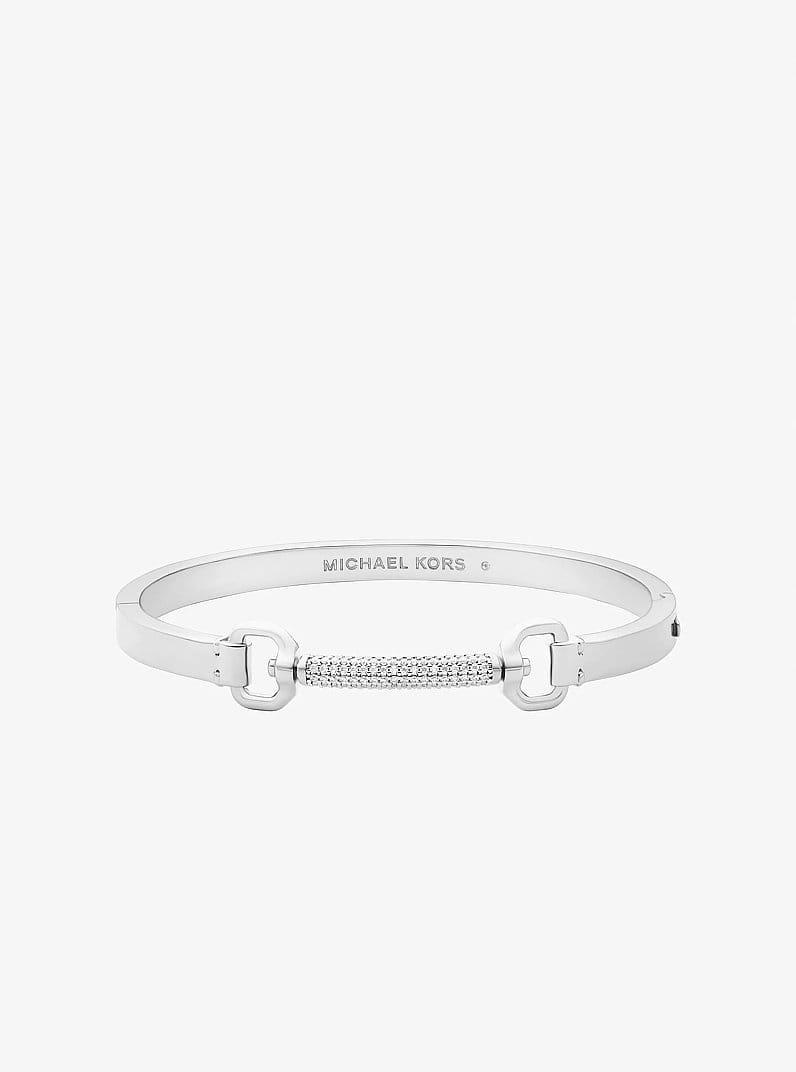 Pavé Horsebit Bangle