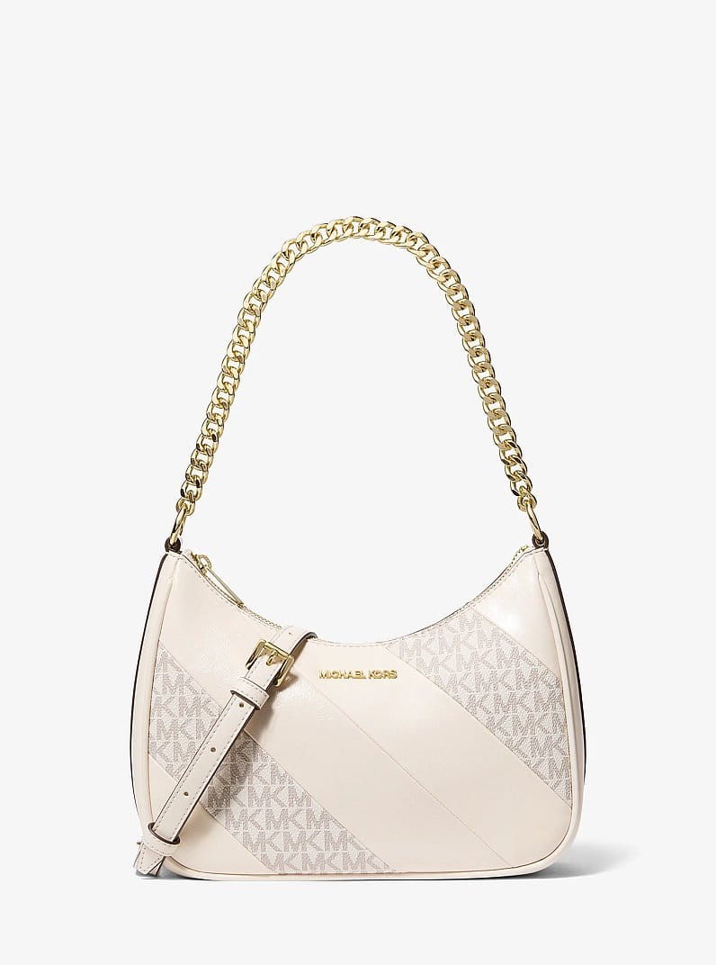 Jet Set Travel Large Signature Logo Trim Convertible Crossbody Bag