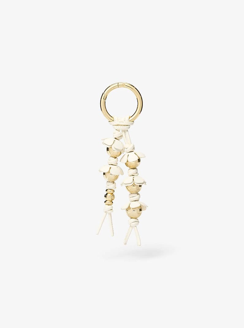 Embellished Floral Bag Charm