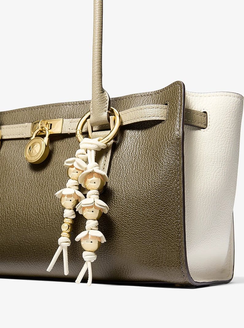 Embellished Floral Bag Charm