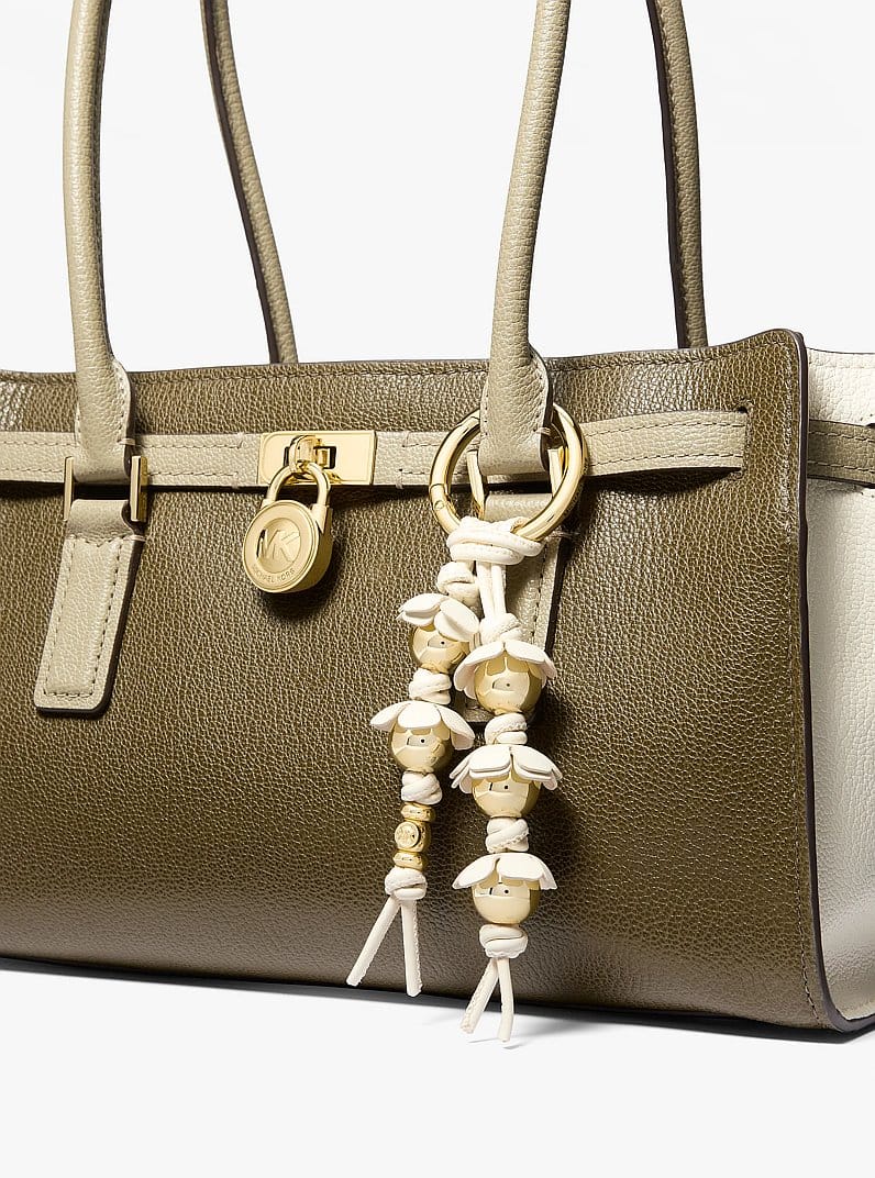 Embellished Floral Bag Charm