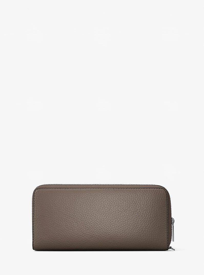Large Pebbled Leather Continental Wallet