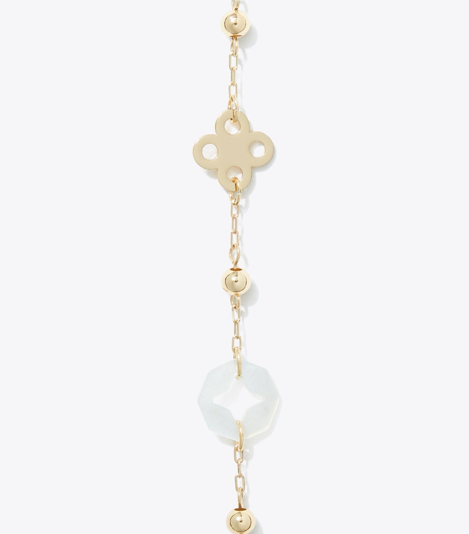 Long Forget Me Not Pavé Necklace