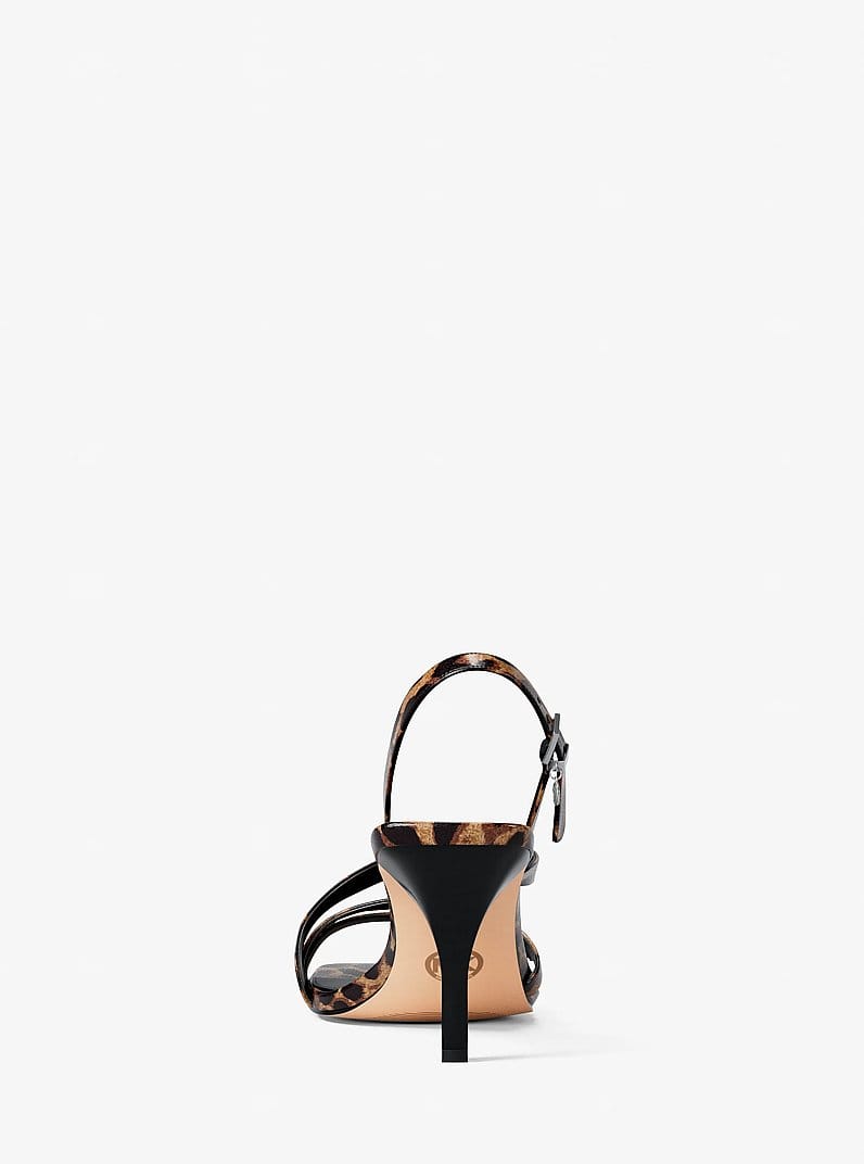 Yvette Leopard Print Sandal