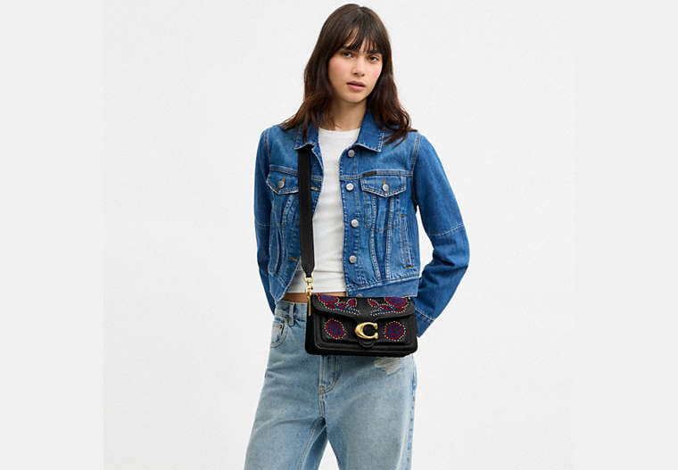 Tabby Shoulder Bag 26 With Embroidered Americana