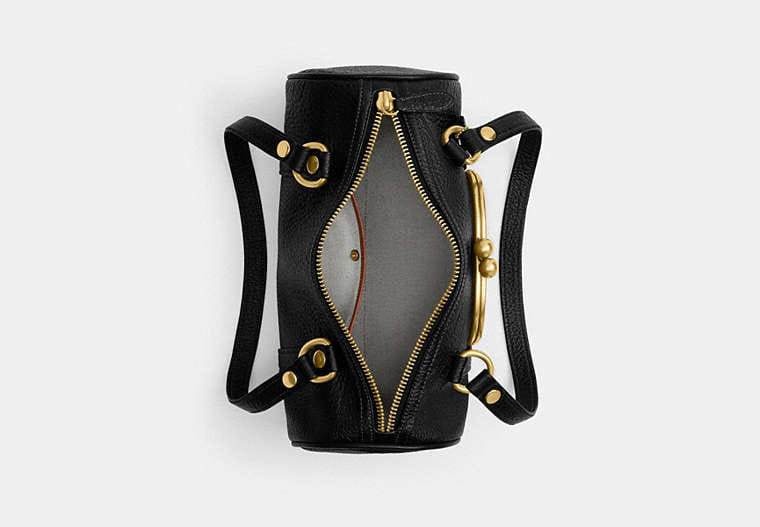 Kisslock Barrel Bag