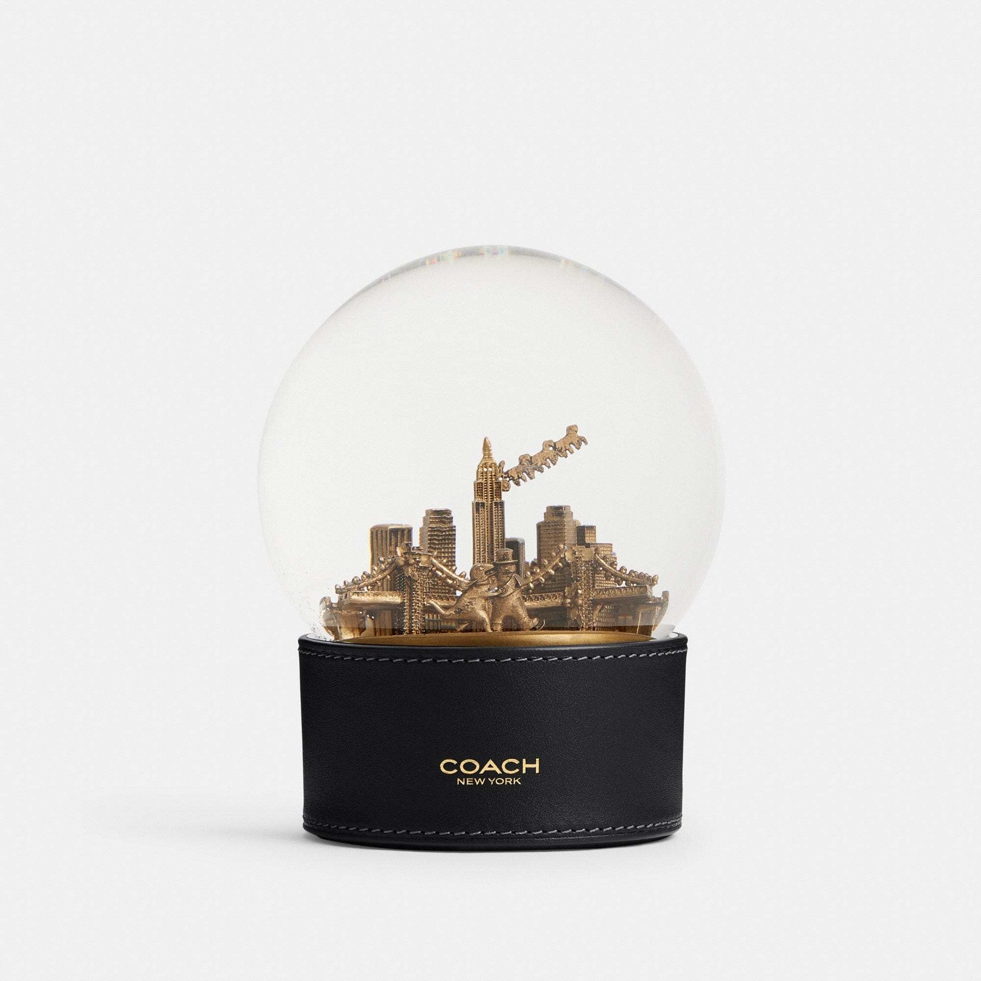 Snow Globe With Rexy And Snowman