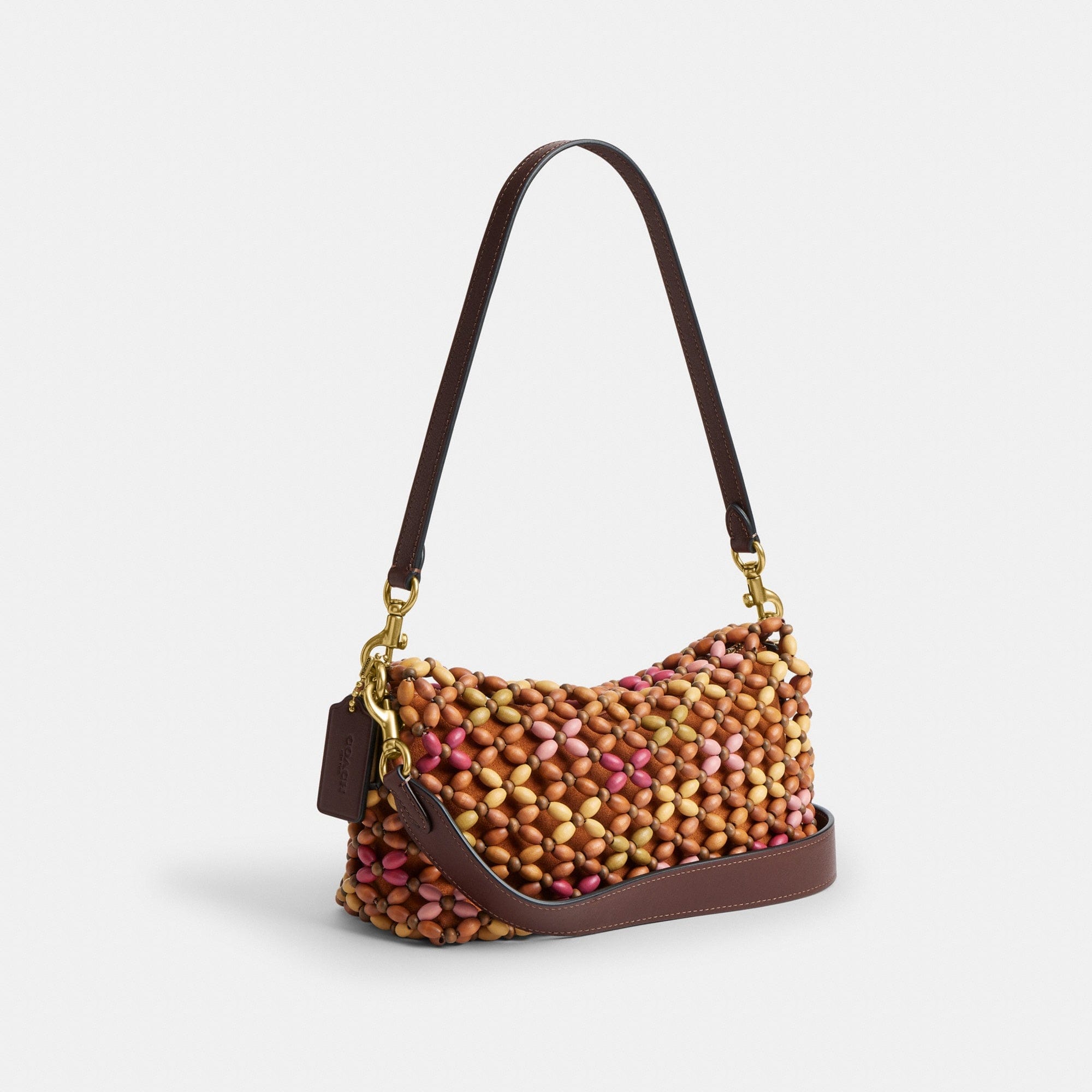 Tabby Shoulder Bag 26 With Wooden Beading