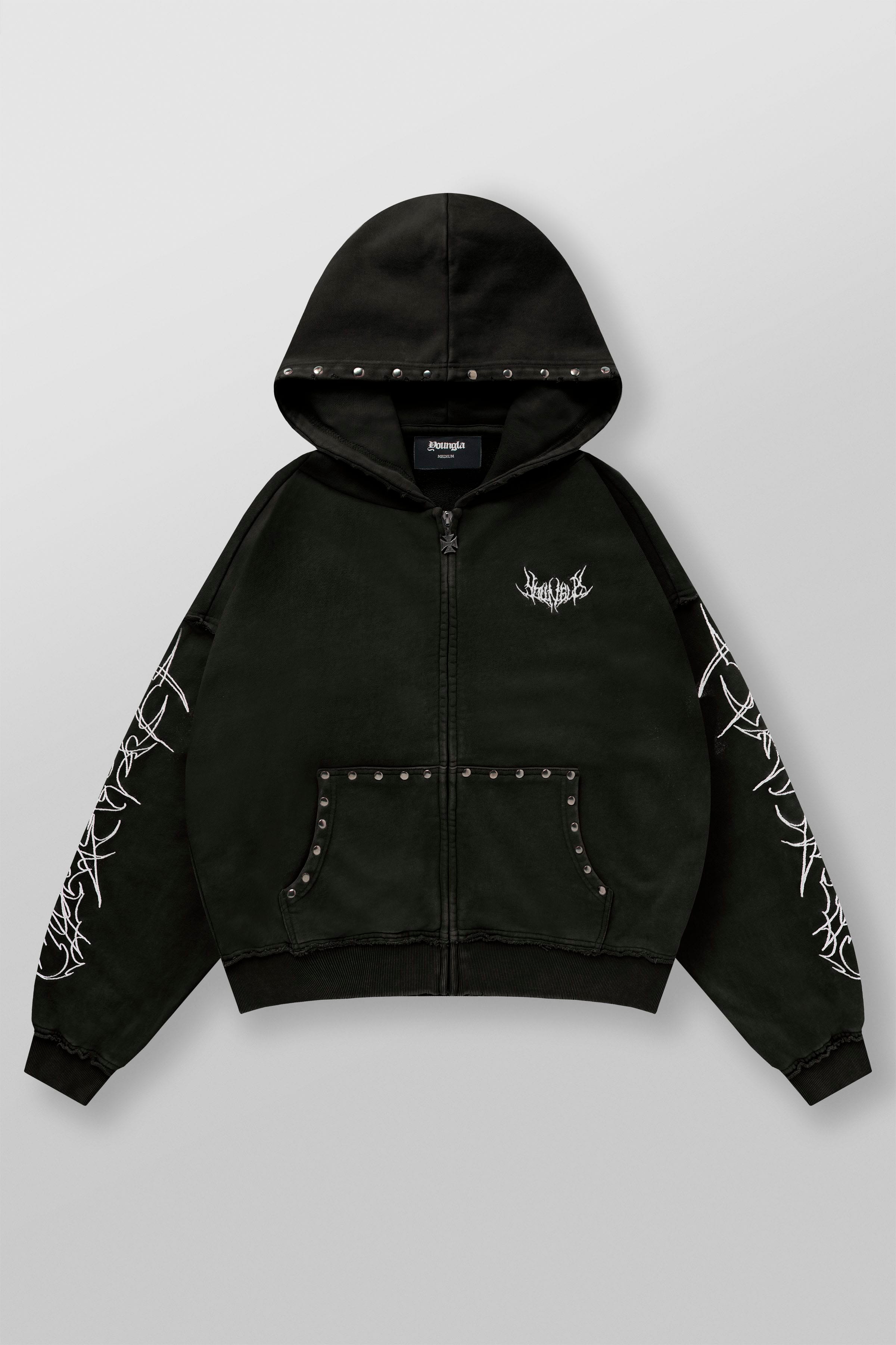 5232 - Tribal Stud Zip-Ups