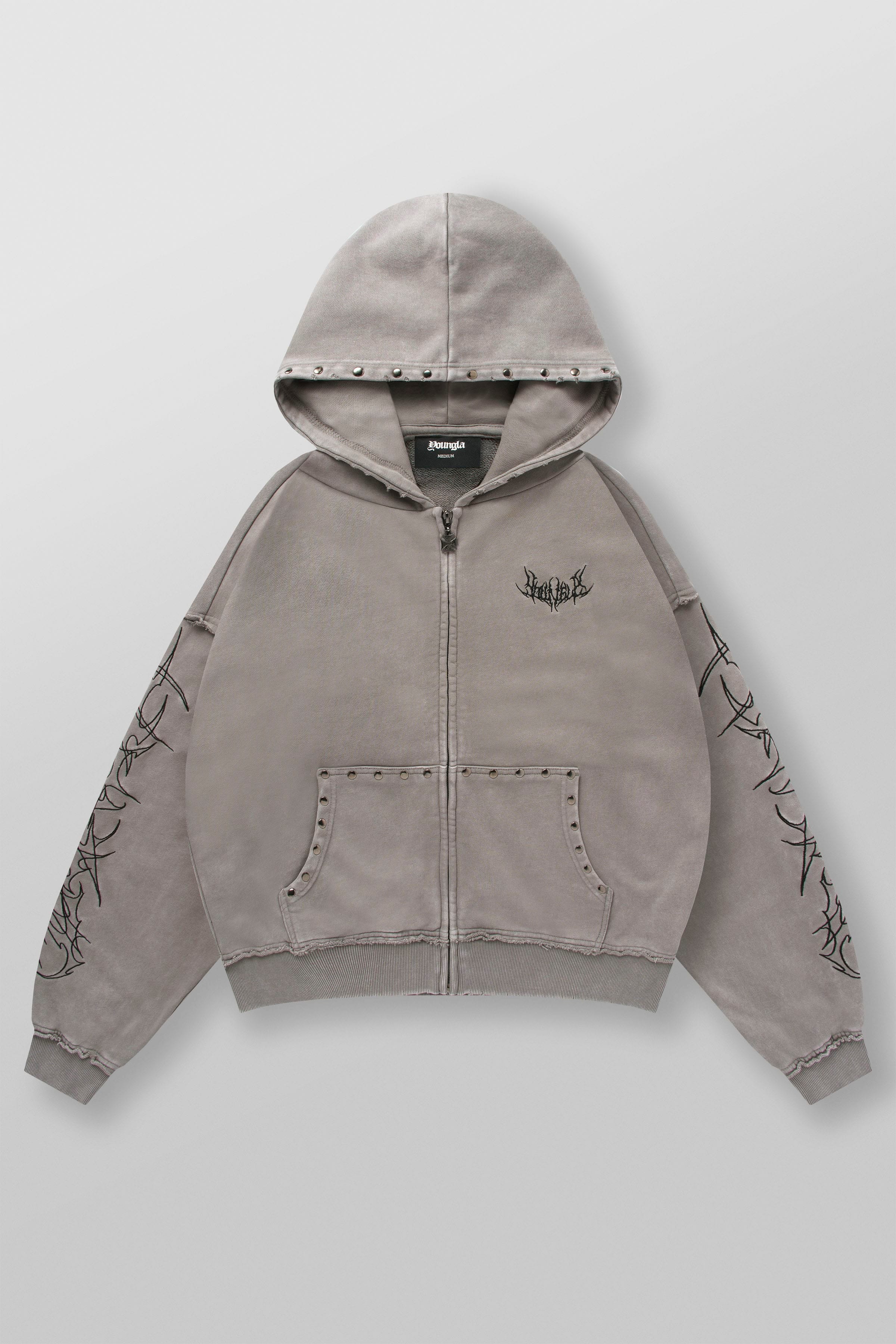 5232 - Tribal Stud Zip-Ups