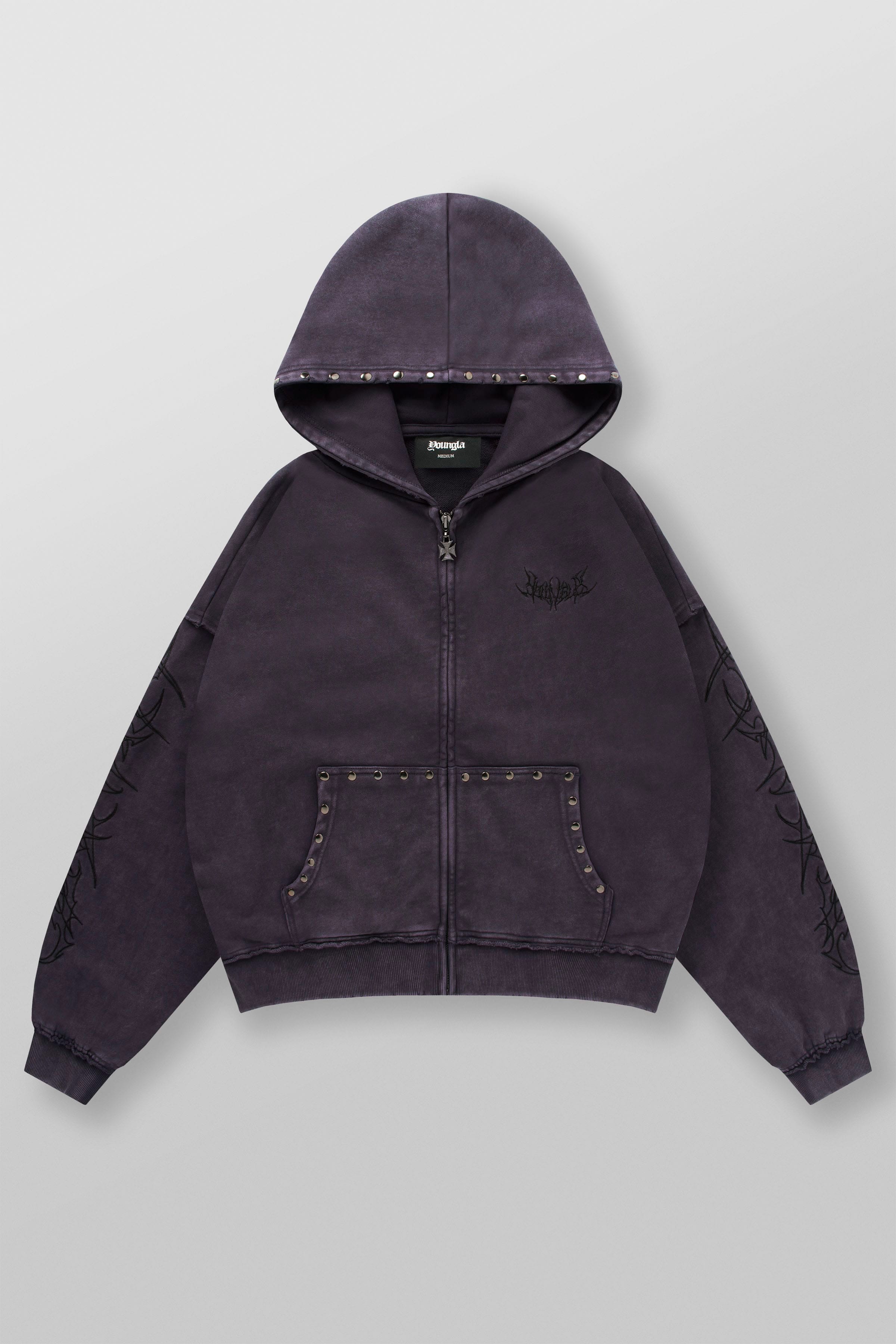 5232 - Tribal Stud Zip-Ups