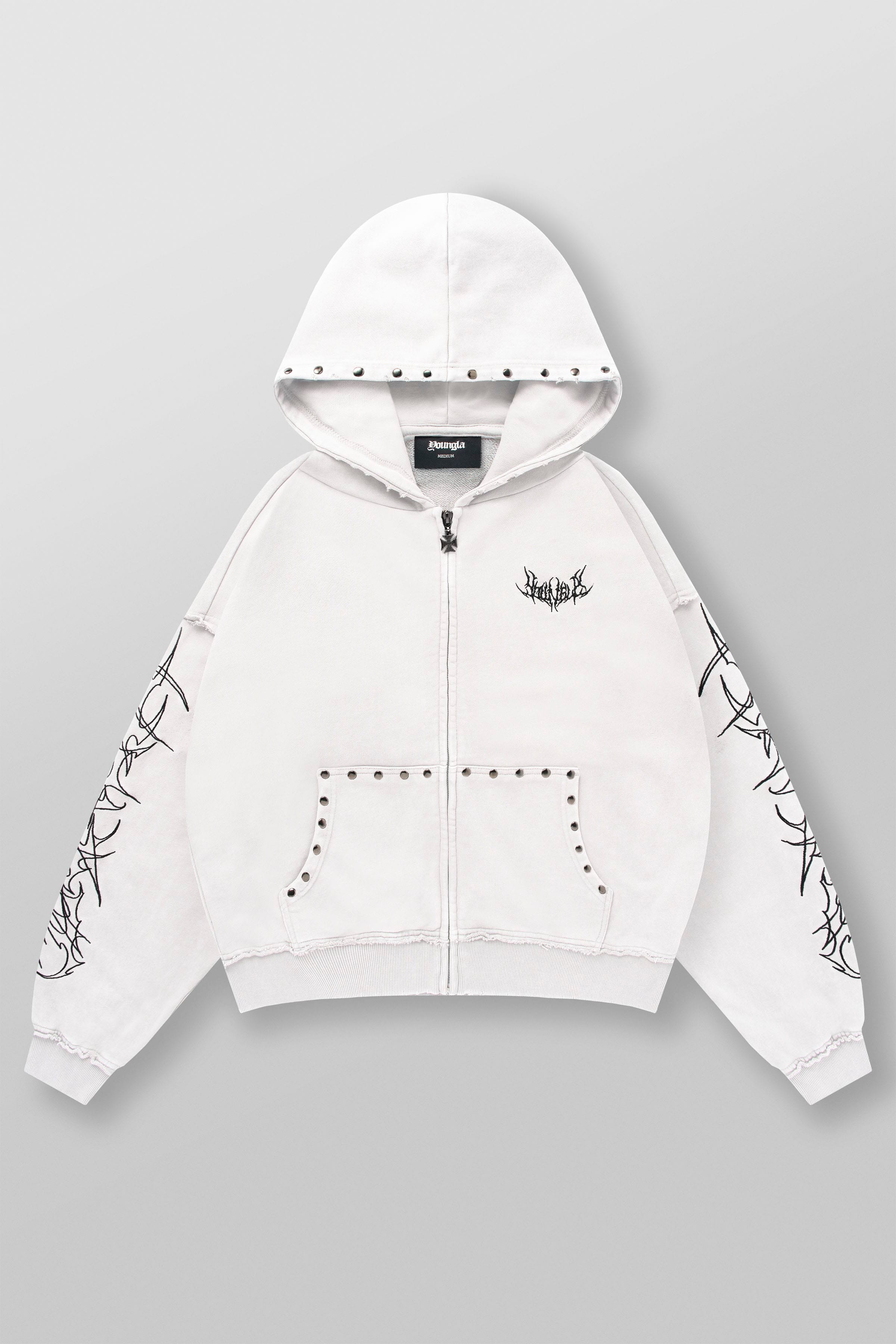 5232 - Tribal Stud Zip-Ups