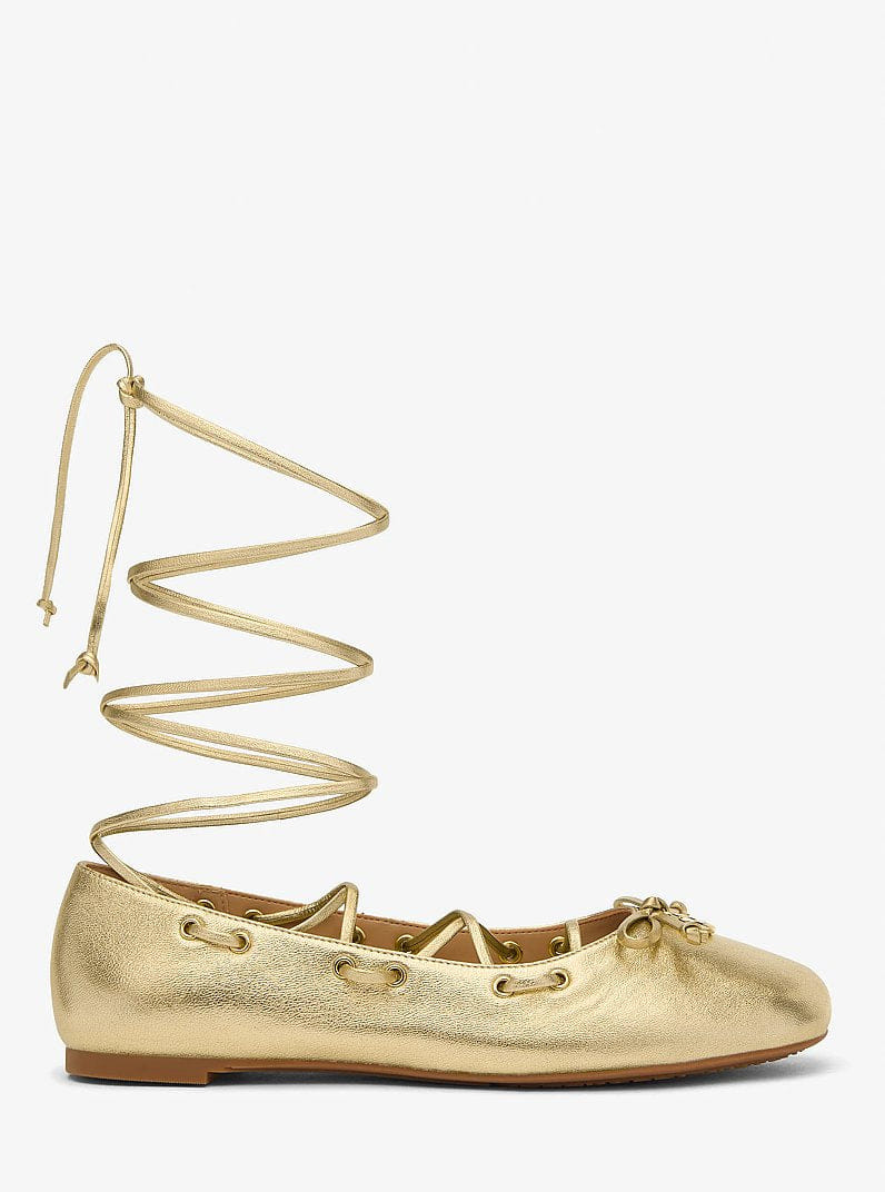 Shae Flex Metallic Leather Ballet Flat