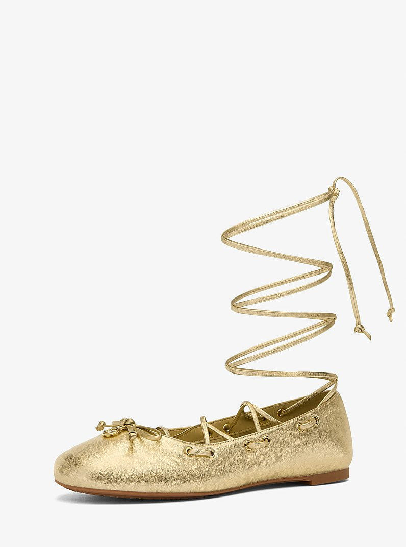 Shae Flex Metallic Leather Ballet Flat