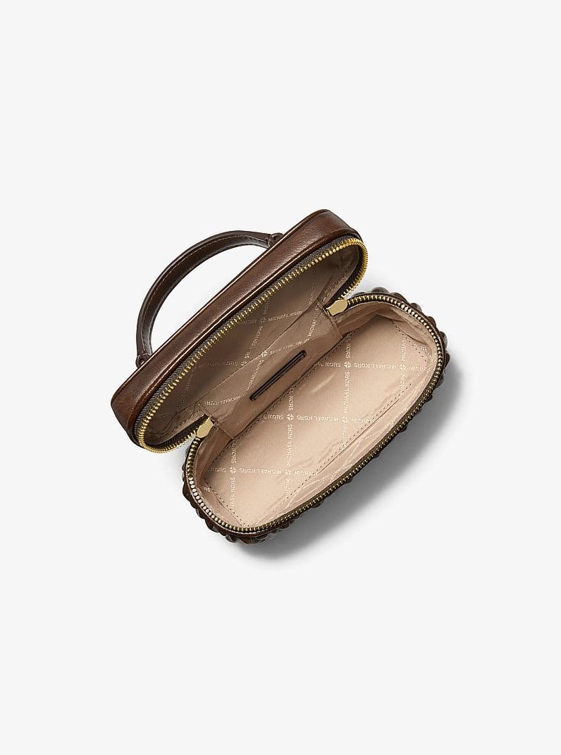 Vivi Small Matelassé Burnished Vanity Crossbody Bag