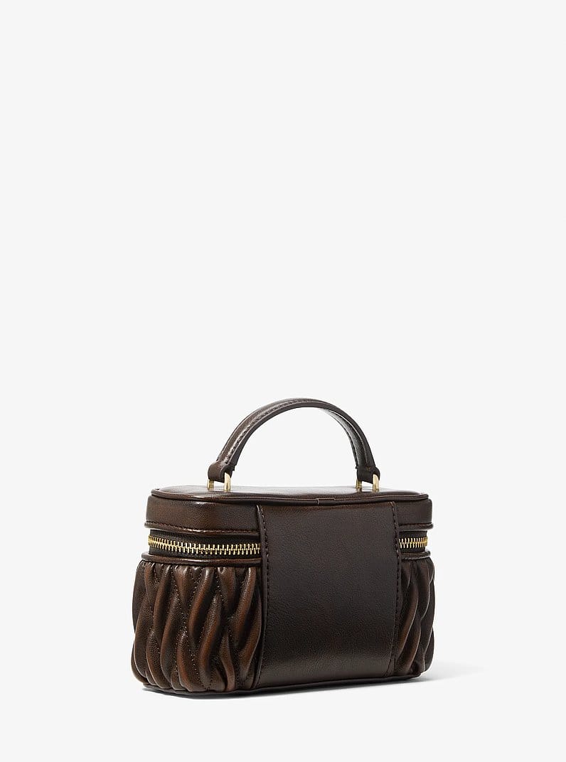 Vivi Small Matelassé Burnished Vanity Crossbody Bag