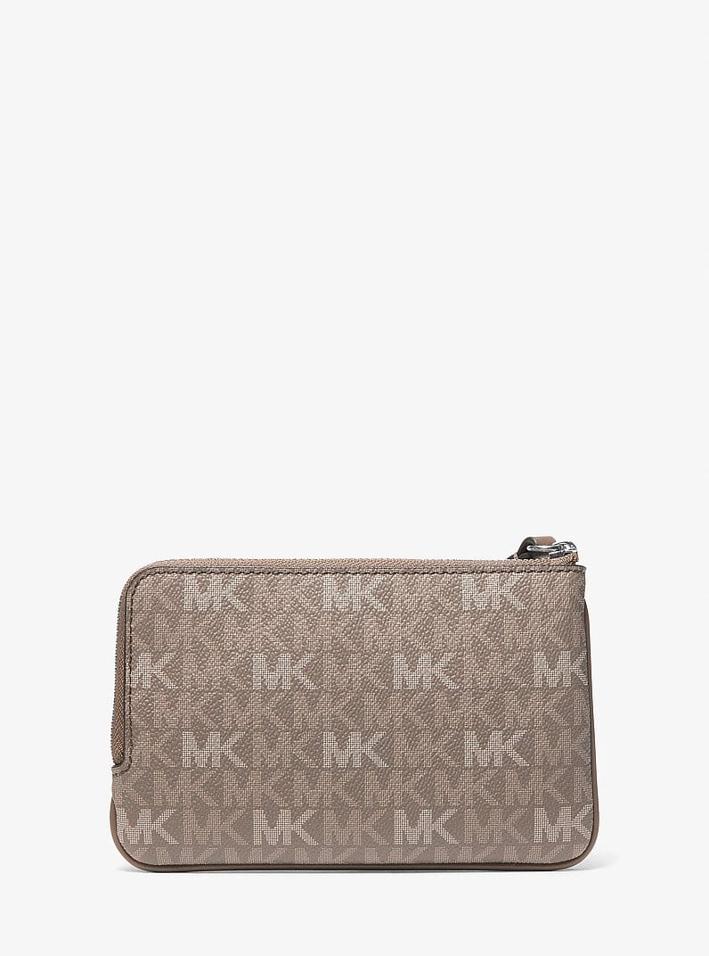 Jet Set Travel Small Signature Logo Wristlet