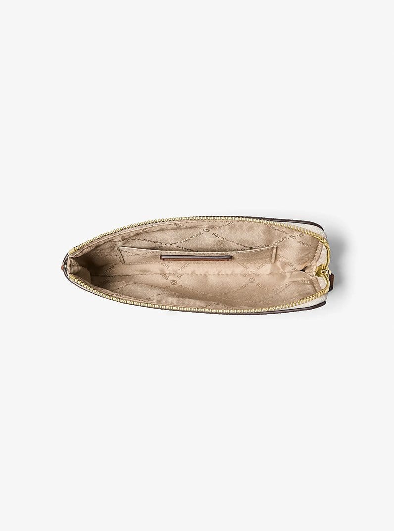 Jet Set Travel Small Signature Logo Wristlet