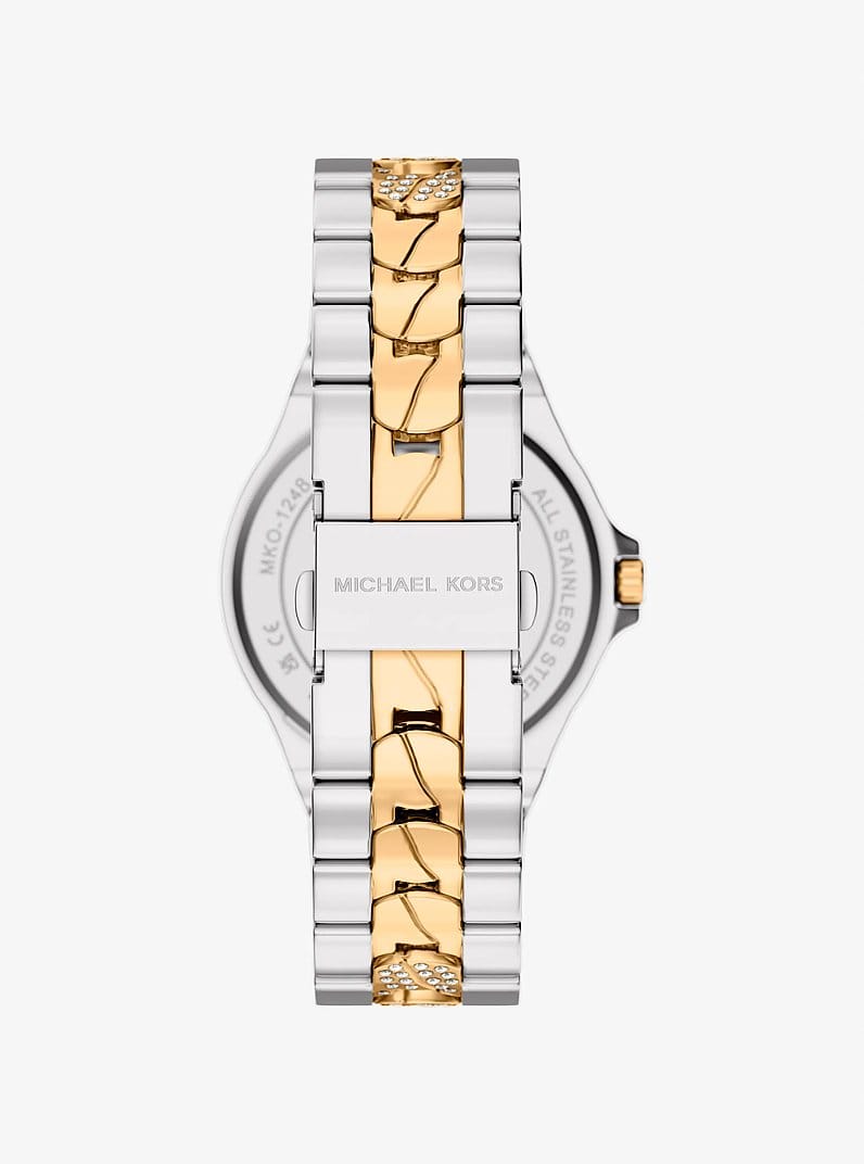 Lennox Pavé Two-Tone Watch