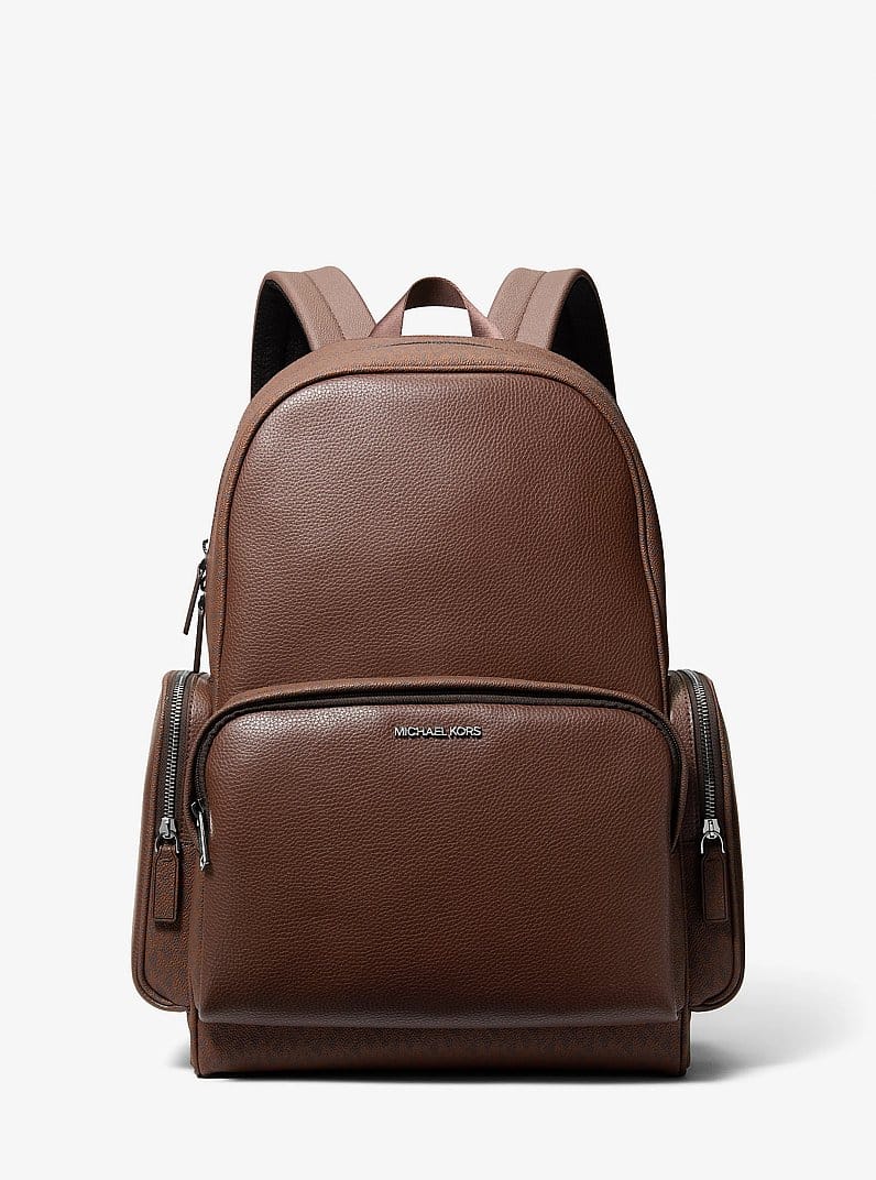 Cooper Leather and Signature Logo Backpack