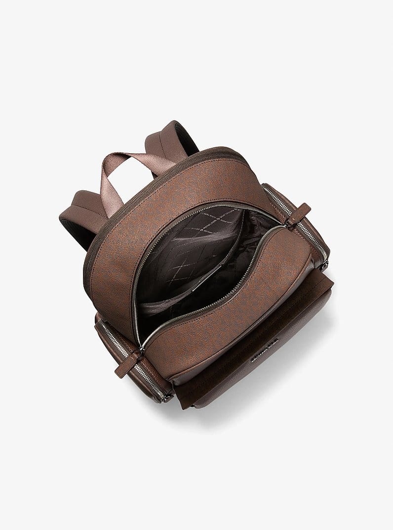 Cooper Leather and Signature Logo Backpack
